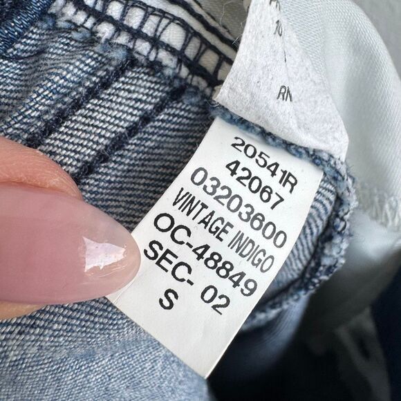 Spanx Jeans Womens Small Vintage Indigo Cropped Kick Flare Pants Denim 20541R - Picture 8 of 8